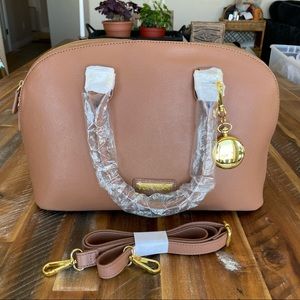 Joy & Imen Taupe Shoulder Crossbody Bag